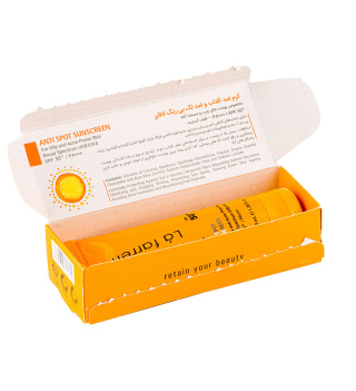 کرم ضد آفتاب و ضد لک بی رنگ مدل SPF50 مناسب پوست چرب و آکنه دار حجم 40 میلی لیتر لافارر - 04