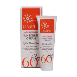 کرم ضد آفتاب فاقد رنگ Spf60 مناسب انواع پوست 50میل لیمپیو - 02