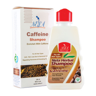 شامپو کافئین مدل Nela Herbal مناسب برای انواع مو حجم 200 میلی لیتر لابراتوار نلا - 01