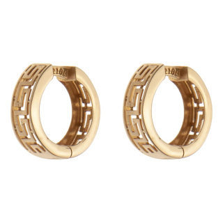 گوشواره حلقه ای طلا 18 عیار زنانه مدل ME1209