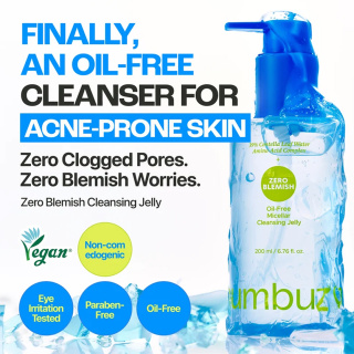 ژل پاک کننده میسلار فاقد چربی مدل Zero Blemish مناسب پوست مستعد جوش حجم 200 میلی لیتر نامبوزین - 01