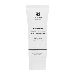 پرایمر آرایشی مات کننده مدل Niacinamide مناسب پوست چرب و مستعد آکنه حجم 40 میلی لیتر فولی سنس