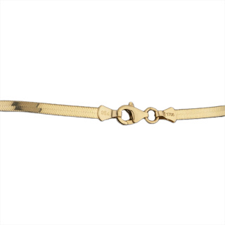 گردنبند طلا 18 عیار زنانه مدل MM1718 طرح نفرتیتی-هرینگبون - 01