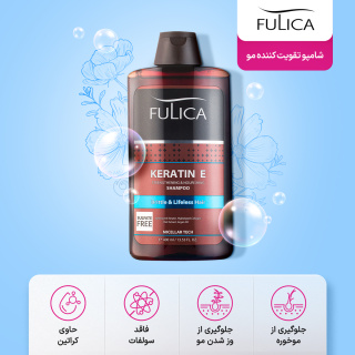 شامپو تقویت کننده مو فاقد سولفات مدل Keratin E حجم 400 میلی لیتر فولیکا - 03
