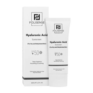 ضد آفتاب مدل Hyaluronic Acid با SPF 50 مناسب پوست خشک و دهیدراته حجم 40 میلی لیتر فولی سنس - 01