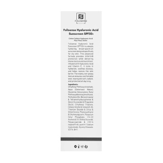ضد آفتاب مدل Hyaluronic Acid با SPF 50 مناسب پوست خشک و دهیدراته حجم 40 میلی لیتر فولی سنس - 03