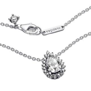 ست گردنبند و گوشواره اشکی و درخشان پاندورا - 02