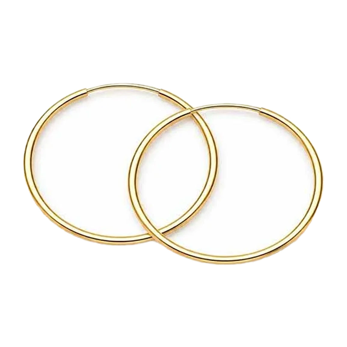 گوشواره حلقه ای طلا 18 عیار مدل مینیمال