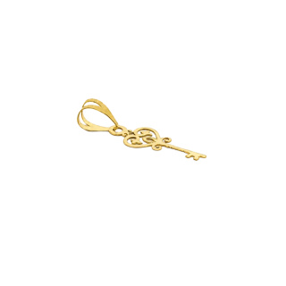 آویز گردنبند طلا 18 عیار زنانه طرح کلید کد MM2352 - 01