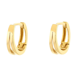 گوشواره طلا 18 عیار زنانه مدل حلقه ای میوگلد