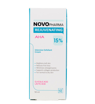 کرم جوان کننده AHA 15% نووفارما حجم 50میل مای فارما - 03