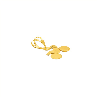 آویز گردنبند طلا 18 عیار زنانه طرح موتور کد MM2364 - 01