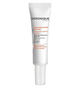 کرم ضد آفتاب و ضد چروک فاقد چربی SPF50 حجم 40 میل ورونیک