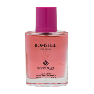 عطر جیبی زنانه مدل Bomshel حجم 30 میلی لیتر وودی سنس