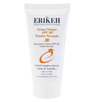 کرم ضد آفتاب رنگی اریکه با SPF50 مناسب پوست نرمال و خشک حجم 50 میلی لیتر
