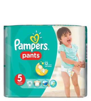 پوشک شورتي سايز5 پمپرز