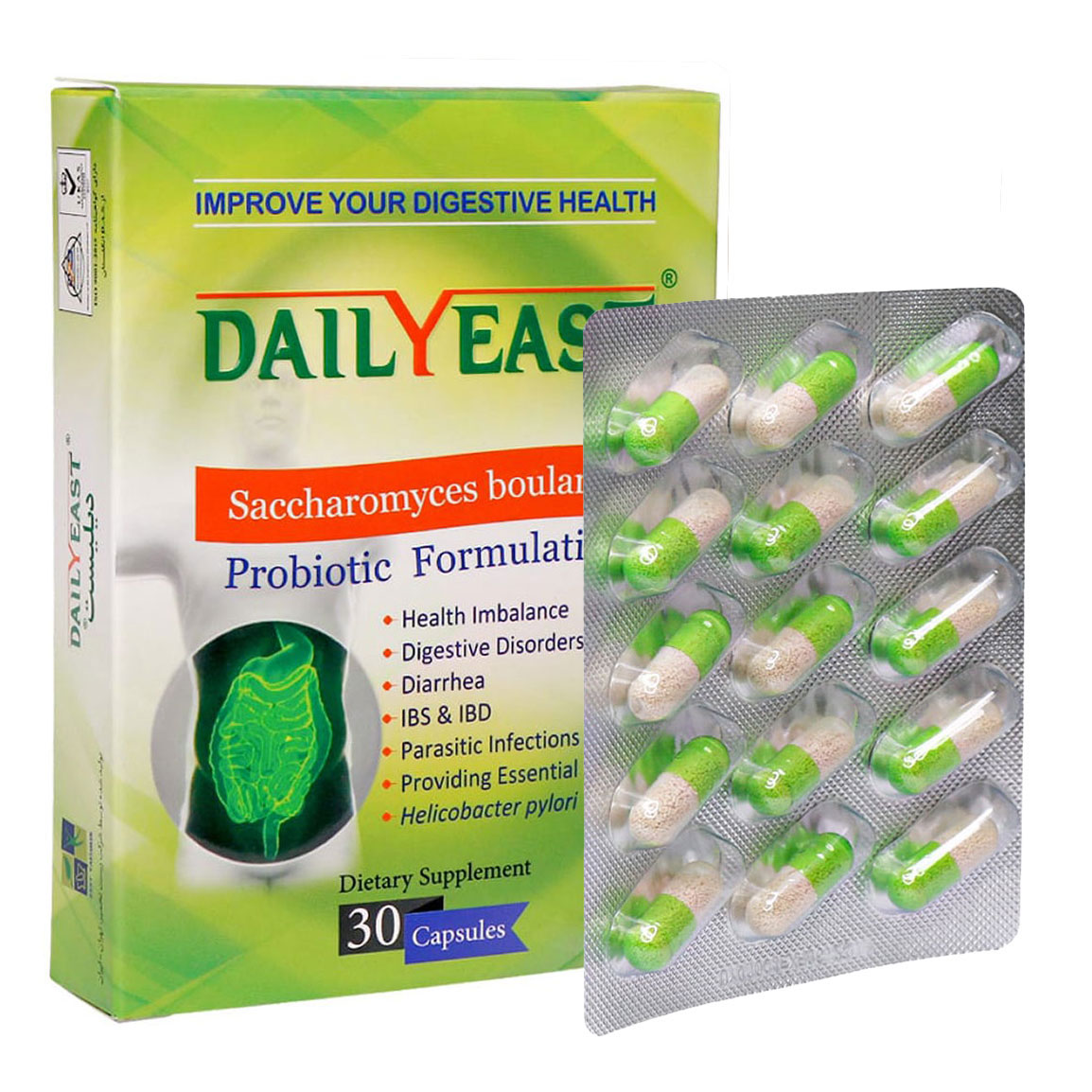 کپسول پروبیوتیک مدل Daily East بسته 30 عددی