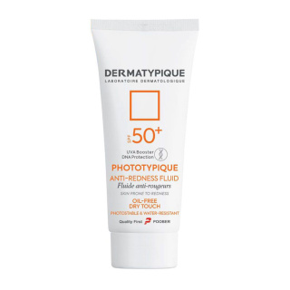 ضد آفتاب فلوئید ضد قرمزی مدل Phototypique با Spf +50 مناسب پوست مستعد قرمزی حجم 40 میلی لیتر درماتیپیک