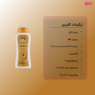 شامپو مو مدل آرگان نوتریسل حجم 300 میلی لیتر نئودرم - 03