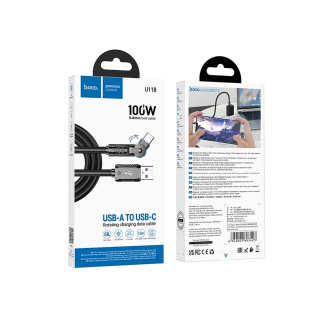 کابل شارژ USB-A به USB-C مدل U118 هوکو - 03