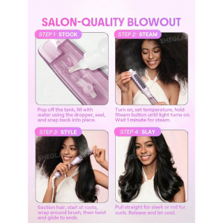 برس گرد بخار دار شیگلم مدل Hydra Shot Steam Blowout Brush Pro - 01