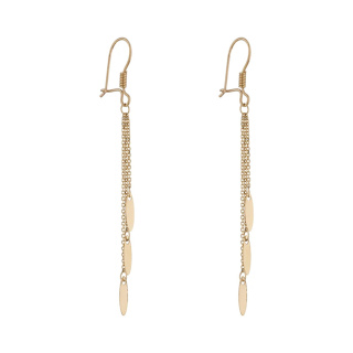 گوشواره طلا 18 عیار زنانه مدل ME1182 مهر گالری - 02
