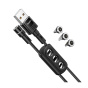 کابل شارژ USB-A TO IPHONE و MICRO و USB-C مدل U98