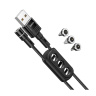 کابل شارژ USB-A TO IPHONE و MICRO و USB-C مدل U98 هوکو