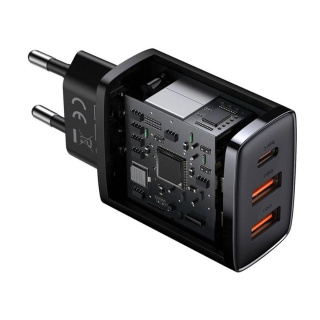 شارژر دیواری بیسوس مدل Compact 2U+C CCXJ-E01 EU 30W - 01