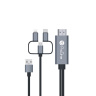 کابل تبدیل HDMI به USB-C و microUSB و لایتنینگ مدل PCH70 پرووان