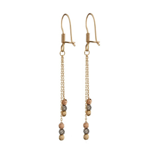 گوشواره طلا 18 عیار زنانه مدل ME1111 مهر گالری - 02