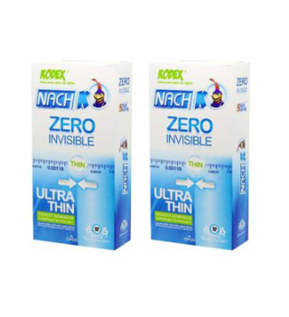 کاندوم 12 عددی مدل Zero Invisible مجموعه 2 عددی ناچ کدکس