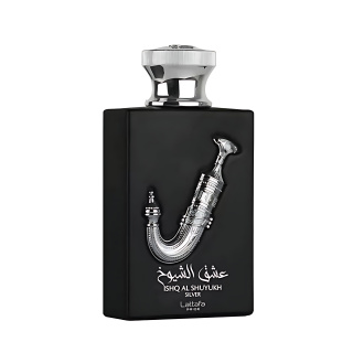 ادوپرفیوم مردانه لطافه مدل Ishq Al Shuyukh Silver حجم 100 میلی لیتر