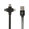 کابل تبدیل USB به USB-C و microUSB و لایتنینگ مدل PCC365R پرووان