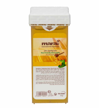 موم وکس گرم عسلی خشابی مناسب موی نرمال 100 گرمی مارال