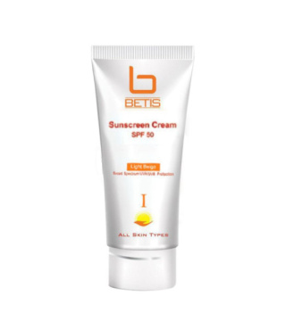 کرم ضد آفتاب رنگی بتیس با SPF50 مناسب انواع پوست حجم 45 میلی لیتر
