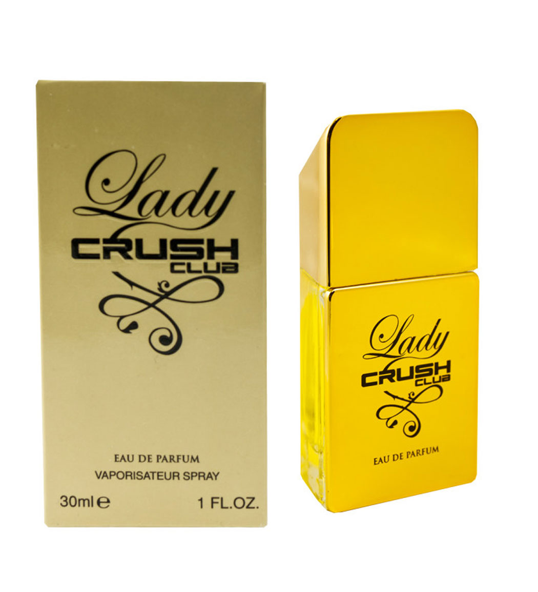 عطر جیبی زنانه مدل لیدی میلیون 30میل کراش کلاب نمای ۲