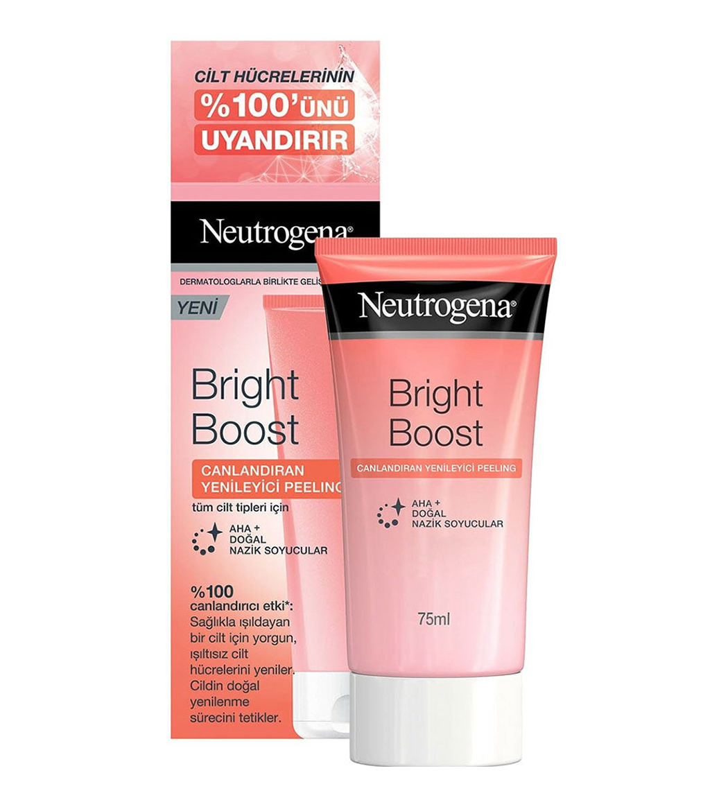 کرم لایه بردار سری BRIGHT BOOST مناسب انواع پوست حجم 75 میل نوتروژینا نمای ۲