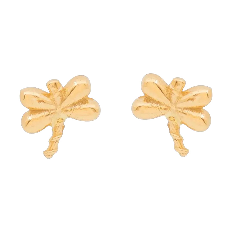 گوشواره طلا 18 عیار مدل سنجاقک