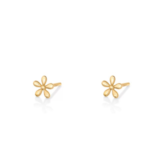 گوشواره طلا 18 عیار مدل گل یاس