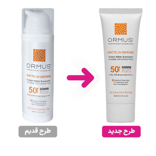 فلوئید ضد آفتاب بدون رنگ مدل Matte با SPF50 مناسب پوست چرب و مستعد آکنه حجم 50 میلی لیتر اورموس - 01