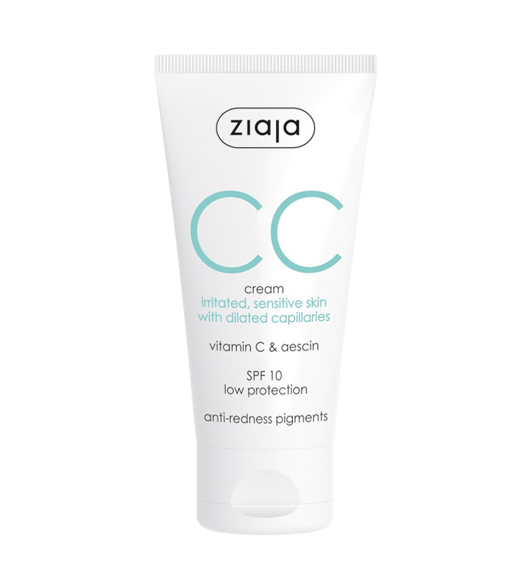 سی سی کرم SPF10 پوست تحریک شده و حساس زیاجا نمای ۲