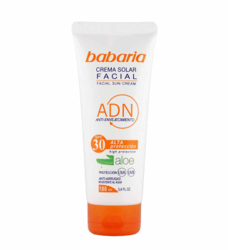 کرم ضد آفتاب بی رنگ باباریا با SPF30 مناسب انواع پوست حجم 100 میلی لیتر