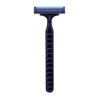 تیغ اصلاح چندبار مصرف 2 لبه مردانه مدل Rubber Grip بسته 3 عددی سیلور - 01
