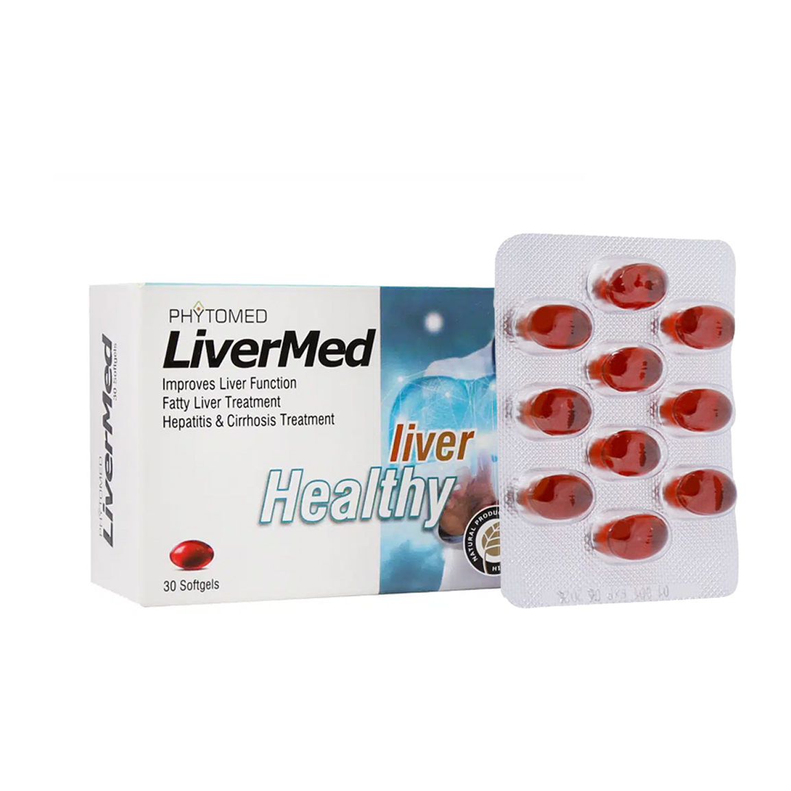 کپسول ژلاتینی درمان کبد چرب لیورمد بسته 30 عددی