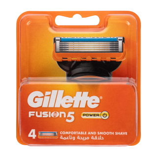 کارتریج 5 لبه ژیلت مدل Fusion Power بسته 4 عددی
