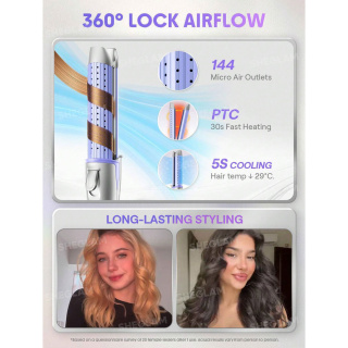 حالت دهنده مو با جریان هوا شیگلم هیر مدل Cool Lock Airflow سایز 25 - 01