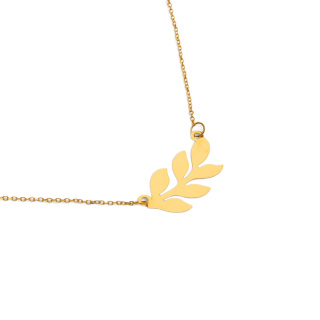 گردنبند طلا 18 عیار زنانه با زنجیر حلقه ای (فلامینگو) مدل MM2175 - 04