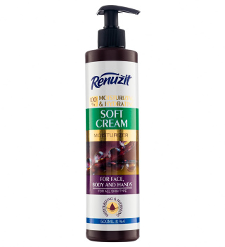 کرم آبرسان و مرطوب کننده پمپی Soft حجم 500میل رینوزیت