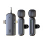 میکروفن بی سیم مدل SX26 با درگاه اتصال Type C و lightening و جک 3.5 میلیمتری